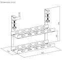 MACLEAN ORGANIZER PODBIURKOWY NA KABLE MC-104 W