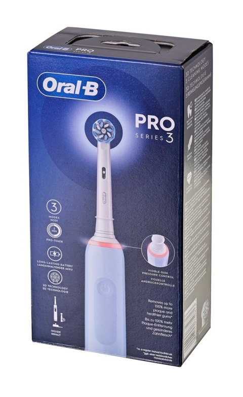 Szczoteczka Oral-B PRO 3 3000 Sensitive Clean Blue