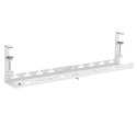 MACLEAN ORGANIZER PODBIURKOWY NA KABLE, MAX. OBCIĄŻENIE 5KG, MAX. 728MM, BIAŁY MC-103 W