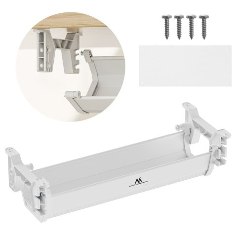 MACLEAN ORGANIZER PODBIURKOWY NA KABLE/ PRZEDŁUŻACZ, MAX. OBCIĄŻENIE 5KG, BIAŁY MC-106 W MACLEAN ORGANIZER PODBIURKOWY NA KABLE/ PRZEDŁUŻACZ, MAX. OBCIĄŻENIE 5KG, BIAŁY MC-106 W