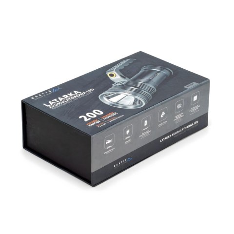 MONTIS ALUMINIOWA RĘCZNA LATARKA AKUMULATOROWA LED MT154 MONTIS ALUMINIOWA RĘCZNA LATARKA AKUMULATOROWA LED MT154