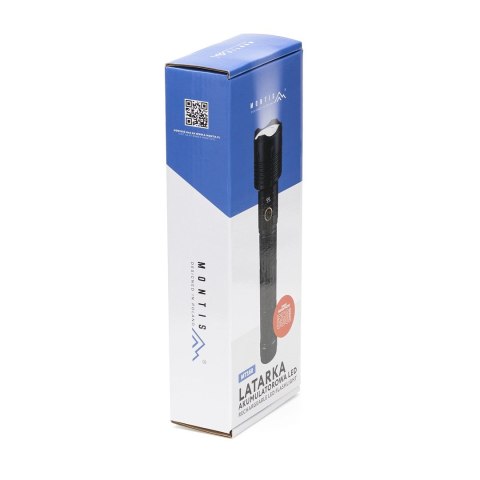 MONTIS TAKTYCZNA RĘCZNA LATARKA AKUMULATOROWA LED, ZOOM 10W MT160 MONTIS TAKTYCZNA RĘCZNA LATARKA AKUMULATOROWA LED, ZOOM 10W MT160