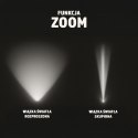 MONTIS TAKTYCZNA RĘCZNA LATARKA AKUMULATOROWA LED, ZOOM 10W MT160
