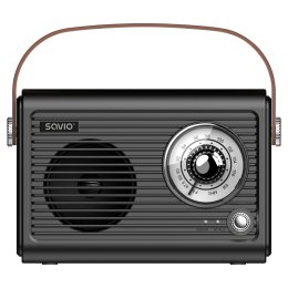 SAVIO RADIO PRZENOŚNE CZARNE RS-01