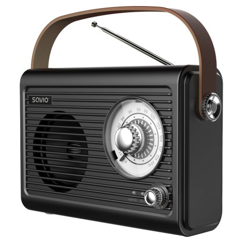 SAVIO RADIO PRZENOŚNE CZARNE RS-01
