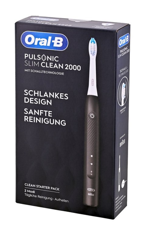 Szczoteczka Oral-B PULSONIC SLIM CLEAN 2000 czarna Szczoteczka Oral-B PULSONIC SLIM CLEAN 2000 czarna