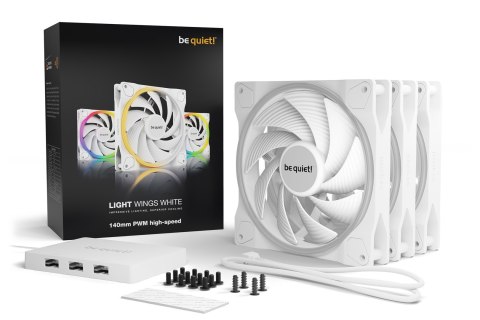 WENTYLATOR BE QUIET! 3xLIGHT WINGS 140mm PWM HS WH WENTYLATOR BE QUIET! 3xLIGHT WINGS 140mm PWM HS WH