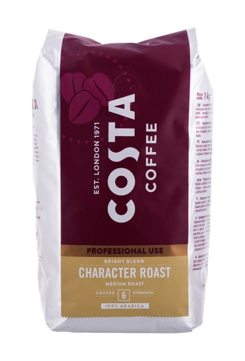 COSTA PROFESSIONAL 1KG BRIGHT BL 100% ARABICA KAWA ZIARNISTA COSTA PROFESSIONAL 1KG BRIGHT BL 100% ARABICA KAWA ZIARNISTA