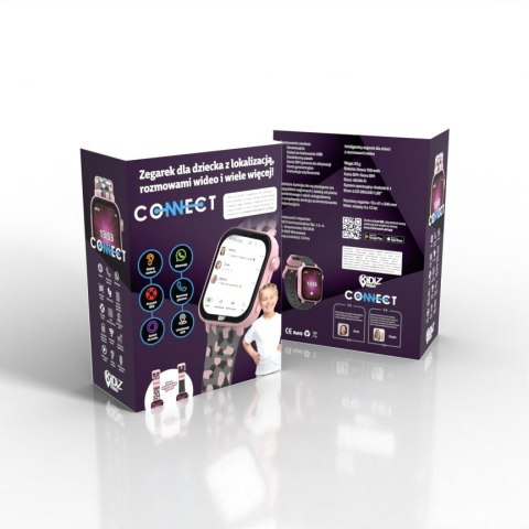 Smartwatch dla dziecka KiDiZ Connect różowy Smartwatch dla dziecka KiDiZ Connect różowy