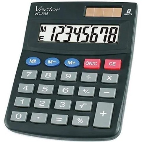 VECTOR KALKULATOR BIUROWY KAV VC-805 CZARNY VECTOR KALKULATOR BIUROWY KAV VC-805 CZARNY