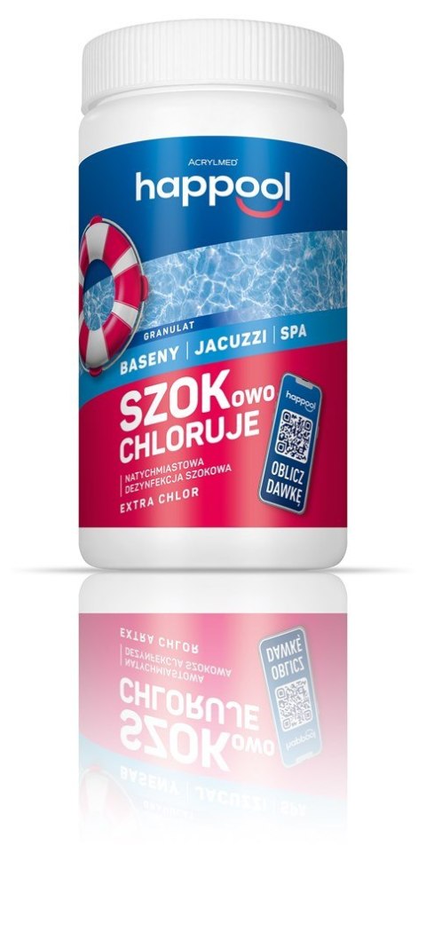 Acrylmed 1kg Extra chlor Granulat do zwalczania glonów grzybów i bakterii w basenach - chlorowanie Acrylmed 1kg Extra chlor Granulat do zwalczania glonów grzybów i bakterii w basenach - chlorowanie