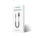 Ugreen Odbiornik dźwięku adapter audio Bluetooth 5.3 USB-3,5 mm mini jack (czarny)