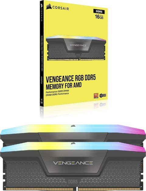 Corsair VENGEANCE RGB 32GB (2x16GB) DDR5 6000Mhz CL36 AMD EXPO & Intel XMP