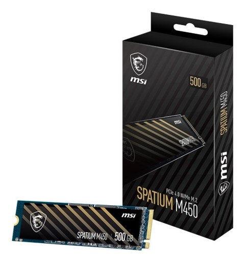 Dysk SSD MSI SPATIUM M450 PCIe 4.0 NVMe M.2 500GB Dysk SSD MSI SPATIUM M450 PCIe 4.0 NVMe M.2 500GB
