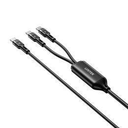 UNITEK KABEL USB-C 2W1 PD 100W SILIKON 1,8M