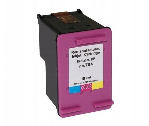 SUPERBULK B-H704C tusz trójkolorowy do drukarki HP (zamiennik HP 704 CN693AE) Standard SUPERBULK B-H704C tusz trójkolorowy do drukarki HP (zamiennik HP 704 CN693AE) Standard