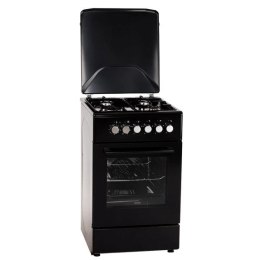 Kuchnia gazowo-elektryczna MPM-56-KGM-12B Czarna
