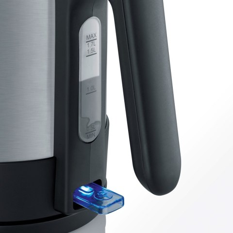 SEVERIN CZAJNIK ELEKTR. POJ. 1,7 L, STAL NIERDZEWNA, FILTR ANTYWAPNIOWY, ZAKRYTA GRZAŁKA, MOC 2200W WK3409