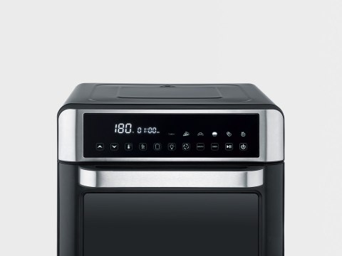 SEVERIN MINI PIEKARNIK Z FUNKCJĄ AIR FRYER, 12 AUTO. PROGRAMÓW, WYŚWIELACZ DOTYKOWY LED, TEMP. 40°C-220°C, 25 L ,2200W TO2077