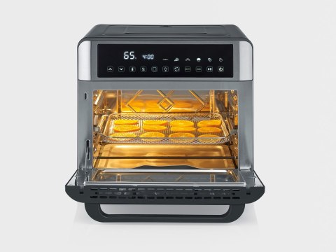SEVERIN MINI PIEKARNIK Z FUNKCJĄ AIR FRYER, 12 AUTO. PROGRAMÓW, WYŚWIELACZ DOTYKOWY LED, TEMP. 40°C-220°C, 25 L ,2200W TO2077