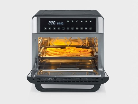 SEVERIN MINI PIEKARNIK Z FUNKCJĄ AIR FRYER, 12 AUTO. PROGRAMÓW, WYŚWIELACZ DOTYKOWY LED, TEMP. 40°C-220°C, 25 L ,2200W TO2077