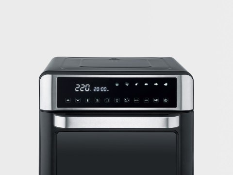 SEVERIN MINI PIEKARNIK Z FUNKCJĄ AIR FRYER, 12 AUTO. PROGRAMÓW, WYŚWIELACZ DOTYKOWY LED, TEMP. 40°C-220°C, 25 L ,2200W TO2077