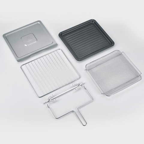 SEVERIN MINI PIEKARNIK Z FUNKCJĄ AIR FRYER, 12 AUTO. PROGRAMÓW, WYŚWIELACZ DOTYKOWY LED, TEMP. 40°C-220°C, 25 L ,2200W TO2077