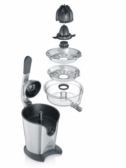 SEVERIN WYCISKARKA DO CYTRUSÓW, POJ. 400ML, STAL, 2 STOŻKI, RAMIĘ Z ALUMINIUM, REGULATOR MIAZGI OWOCOWEJ, MOC 160W CP3544