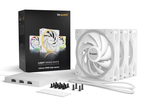 WENTYLATOR BE QUIET! 3xLIGHT WINGS 120mm PWM HS WH WENTYLATOR BE QUIET! 3xLIGHT WINGS 120mm PWM HS WH