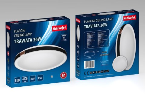 Plafon LED Activejet AJE-TRAVIATA 36W (WYPRZEDAŻ) Plafon LED Activejet AJE-TRAVIATA 36W (WYPRZEDAŻ)