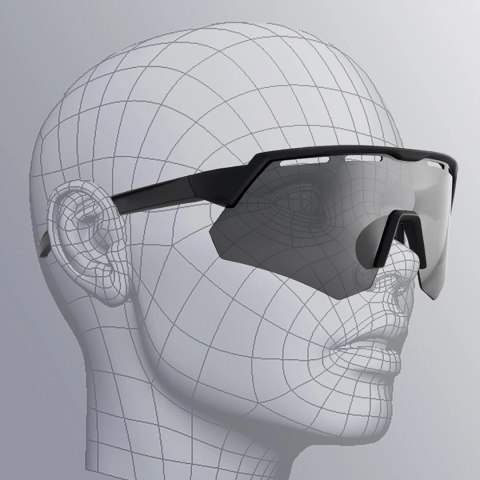 Okulary rowerowe Rockbros polaryzacyjne z ochroną UV i wkładką korekcyjną - szare