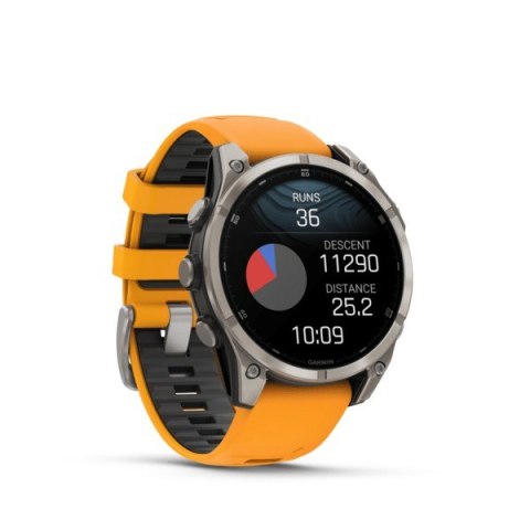 Zegarek sportowy Garmin Fenix 8 Sapphire Titan AMOLED 47mm Grafitowy
