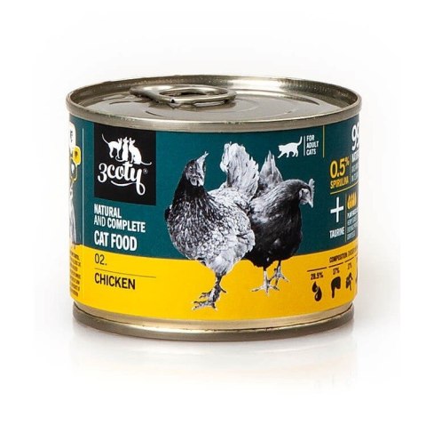 3Coty CHICKEN with Spirulina for Senior Cats 180g