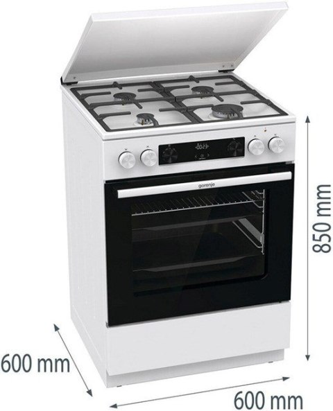 Kuchnia GORENJE GKS6C71WF Kuchnia GORENJE GKS6C71WF