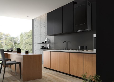 Okap AKPO WK-12 ELLIPSE CZARNY MAT