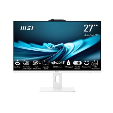 MSI PRO AP272P 14M-1029EU i5-14400 27" IPS LED FHD Non-Touch Anti-Glare 16GB SSD500GB M.2 AX211 WiFi 6E Windows 11 Pro White MSI PRO AP272P 14M-1029EU i5-14400 27" IPS LED FHD Non-Touch Anti-Glare 16GB SSD500GB M.2 AX211 WiFi 6E Windows 11 Pro White