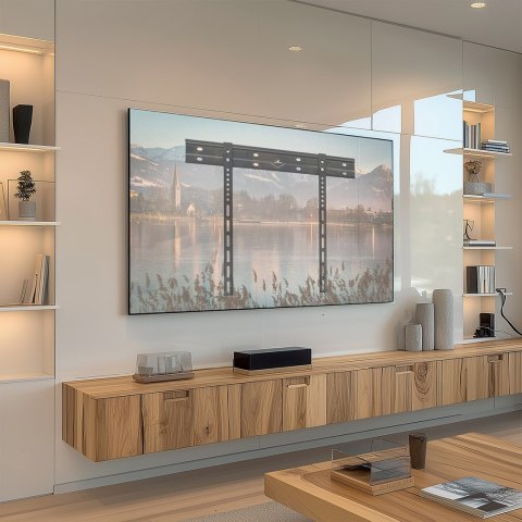 MACLEAN ULTRA PŁASKI UCHWYT ŚCIENNY DO TV, 40-85", MAX VESA 600X400, OBCIĄŻENIE DO 80KG MC-123 MACLEAN ULTRA PŁASKI UCHWYT ŚCIENNY DO TV, 40-85", MAX VESA 600X400, OBCIĄŻENIE DO 80KG MC-123