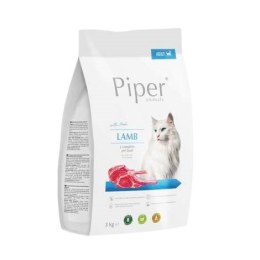 DOLINA NOTECI Piper Animals z jagnięciną - sucha karma dla kota - 3 kg