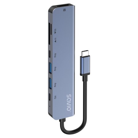 SAVIO HUB USB-C 7 W 1 AK-82