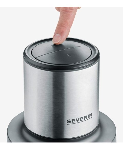 SEVERIN ROZDRABNIACZ INOX/SZKŁO, SZKLANY POJEMNIK O POJ. 1L, WOLNY OD BPA, DO MYCIA W ZMYWARCE, 2 POZIOMY MOCY, 400W KM3867