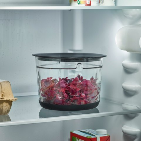 SEVERIN ROZDRABNIACZ INOX/SZKŁO, SZKLANY POJEMNIK O POJ. 1L, WOLNY OD BPA, DO MYCIA W ZMYWARCE, 2 POZIOMY MOCY, 400W KM3867