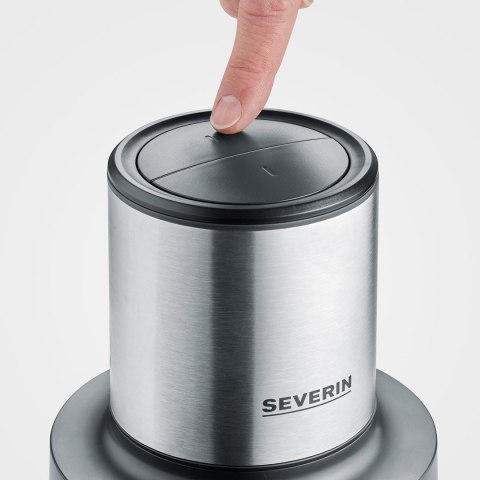 SEVERIN ROZDRABNIACZ INOX/SZKŁO, SZKLANY POJEMNIK O POJ. 1L, WOLNY OD BPA, DO MYCIA W ZMYWARCE, 2 POZIOMY MOCY, 400W KM3867