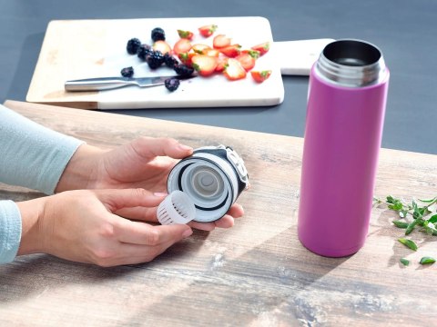 Kubek termiczny Flip 600 ml purpurowy 3274 LEIFHEIT