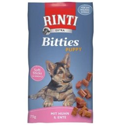 Rinti Bitties Puppy przysmak kurczak i kaczka 75g