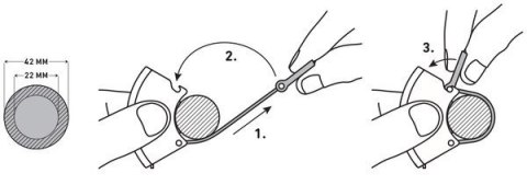 Lampka rowerowa BOOKMAN Curve Front Light 220lm