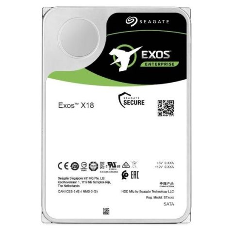 Dysk serwerowy HDD Seagate Exos X18 (14 TB; 3.5"; SAS)