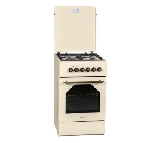 Kuchnia gazowo-elektryczna Retro Designe MPM-56-KRM-14 kremowa Kuchnia gazowo-elektryczna Retro Designe MPM-56-KRM-14 kremowa