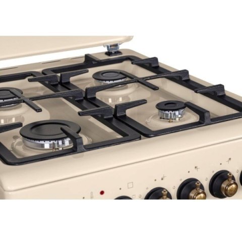 Kuchnia gazowo-elektryczna Retro Designe MPM-56-KRM-14 kremowa Kuchnia gazowo-elektryczna Retro Designe MPM-56-KRM-14 kremowa