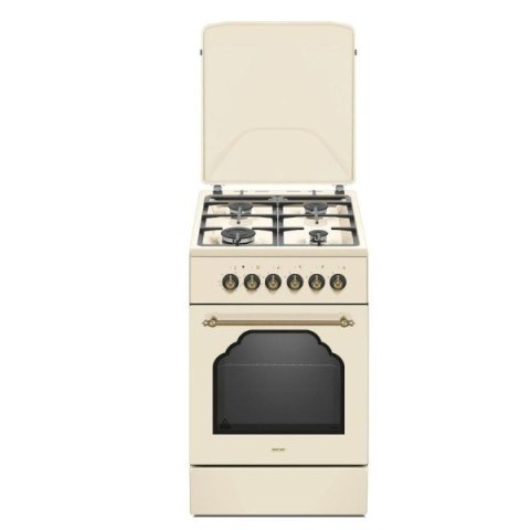 Kuchnia gazowo-elektryczna Retro Designe MPM-56-KRM-14 kremowa Kuchnia gazowo-elektryczna Retro Designe MPM-56-KRM-14 kremowa