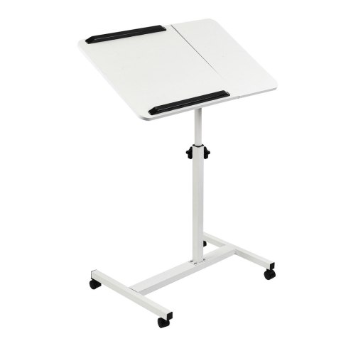 MACLEAN MOBILNE BIURKO/STAND NA LAPTOP, BIAŁE, REGULACJA WYSOKOŚĆ 59-89CM, MAX. 30KG MC-121 W MACLEAN MOBILNE BIURKO/STAND NA LAPTOP, BIAŁE, REGULACJA WYSOKOŚĆ 59-89CM, MAX. 30KG MC-121 W